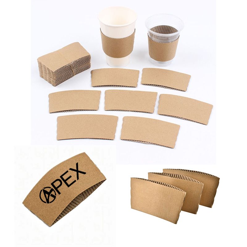 The On the Go Coffee Cup Sleeve 12 to 20 oz - 5" L x 2.4" H x 4"  - Printed 1 Color, 1 Side